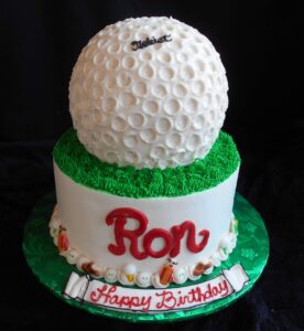 Golf Ball Adult and Teen Birthday Cakes