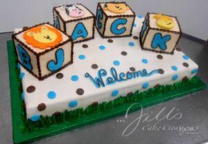 Alphabet Blocks Baby Celebration Cake Santa Clarita