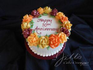 Flower Anniversary Cake Santa Clarita