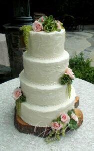 Basic Wedding Cakes Santa Clarita Wood and Flowers Nature