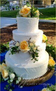 Basic Wedding Cakes Santa Clarita Flowers