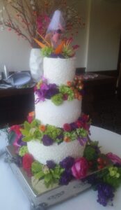 Basic Wedding Cakes Santa Clarita Flowers Colorful