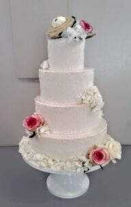 Basic Wedding Cakes Santa Clarita Pie and Hearts Flowers