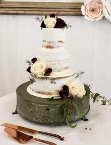 Basic Wedding Cakes Santa Clarita Almost Naked Flowers Roses