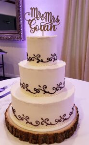 Basic Wedding Cakes Santa Clarita Black And White