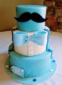 Mustache Bowtie Baby Celebration Cake Santa Clarita