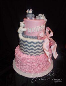 Twins Baby Celebration Cake Santa Clarita