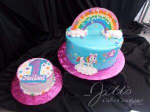 Rainbow Unicorn Children's Birthday Cakes Santa Clarita