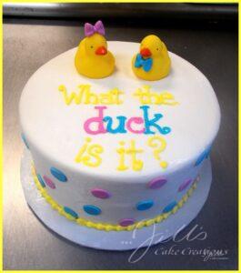 Duck Comedy Gender Reveal Baby Celebration Cake Santa Clarita