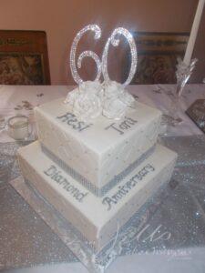 60th Diamond Anniversary Cake Santa Clarita