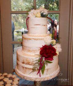 Basic Wedding Cakes Santa Clarita Almost Naked Roses