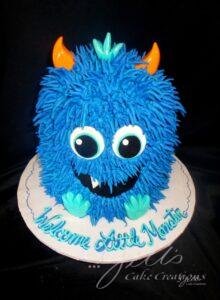 Blue Monster Children's Birthday Cakes Santa Clarita