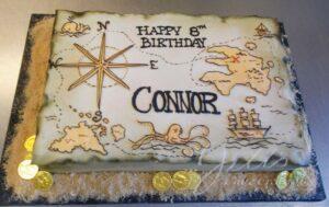 Treasure Map Pirate Children's Birthday Cakes Santa Clarita