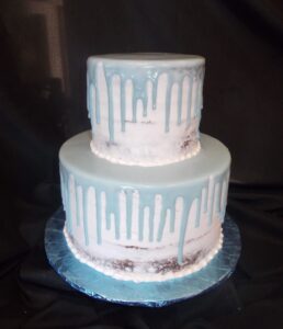 Blue Drip Baby Celebration Cake Santa Clarita