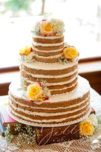 Basic Wedding Cakes Santa Clarita Flower Naked Cake