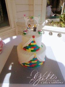 Lego engagement cake