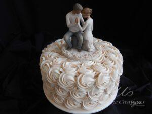 Swirl Frosting Anniversary Cake Santa Clarita